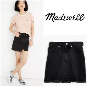 NWT MADEWELL | Rigid Denim A-line Mini Skirt